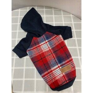 Fit Warm Pets Tartan Plaid Dog Sweater Hoodie Pet Winter Coat